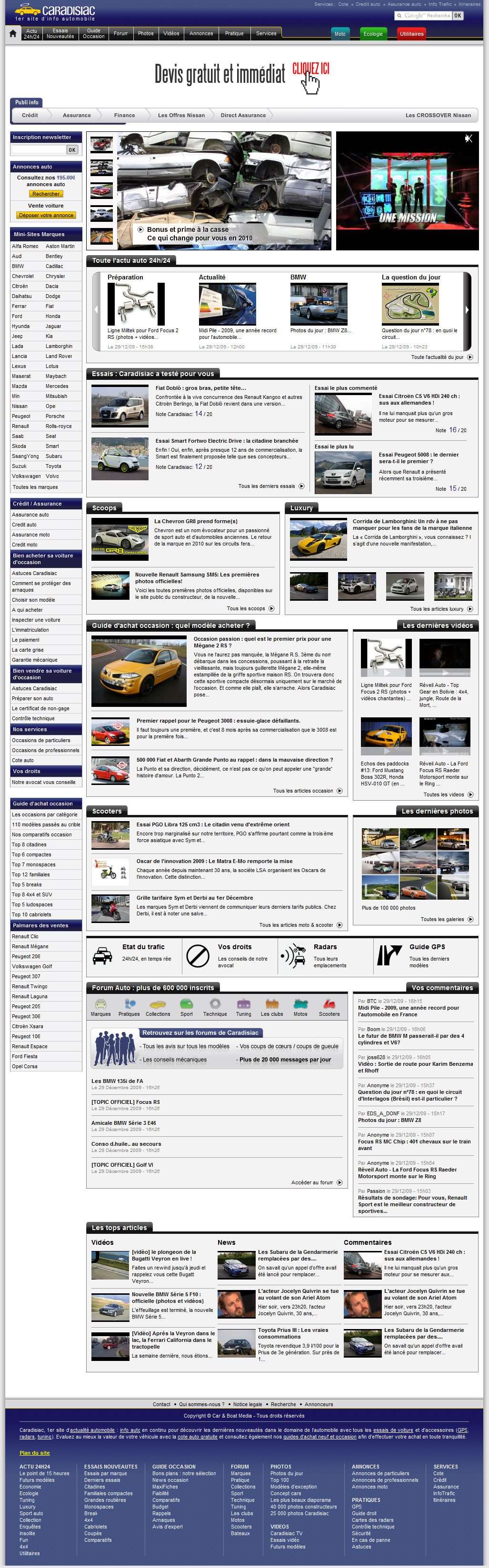 screenshot site caradisiac
