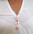 pendentif romain rose