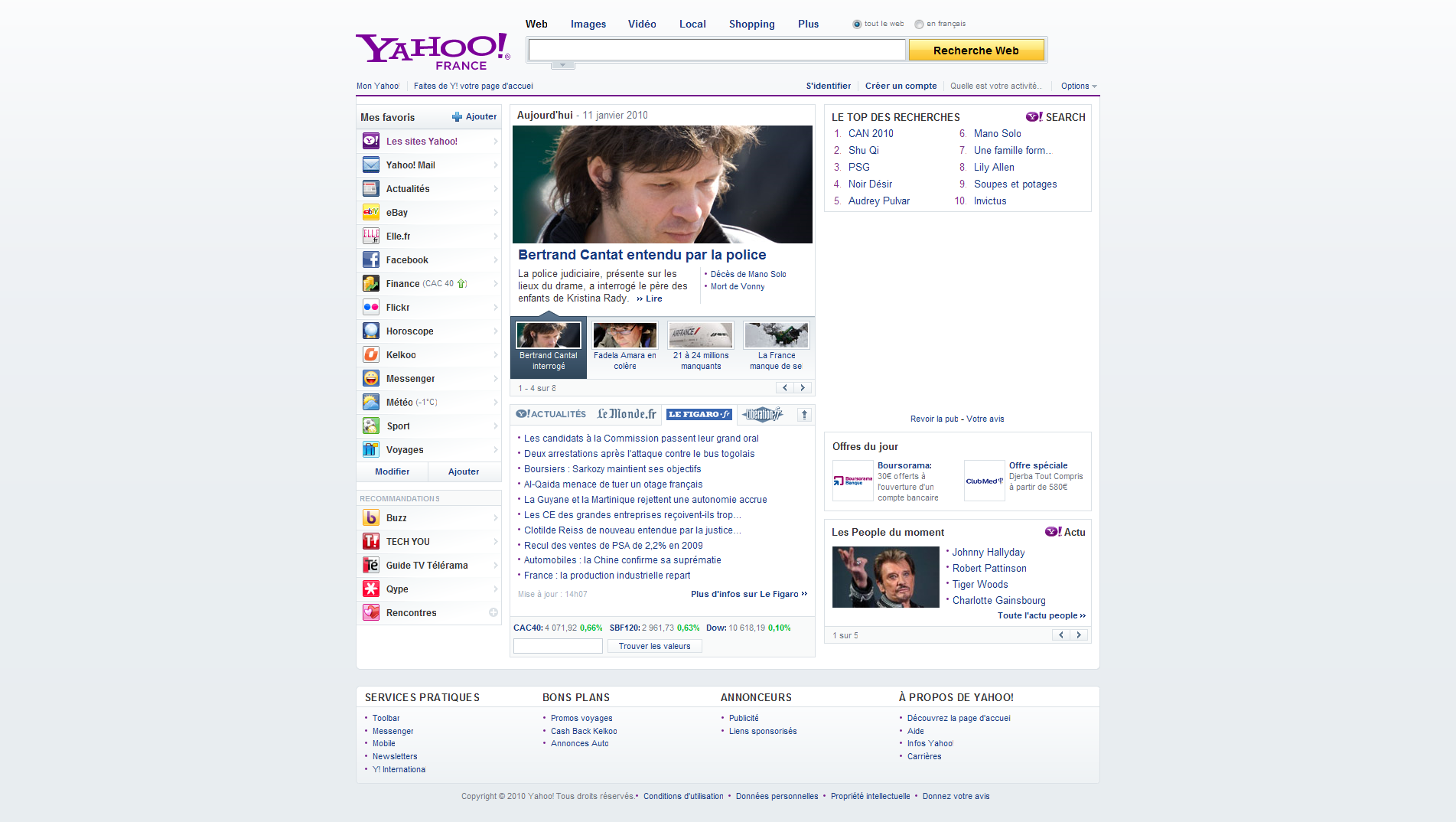 screenshot site yahoo